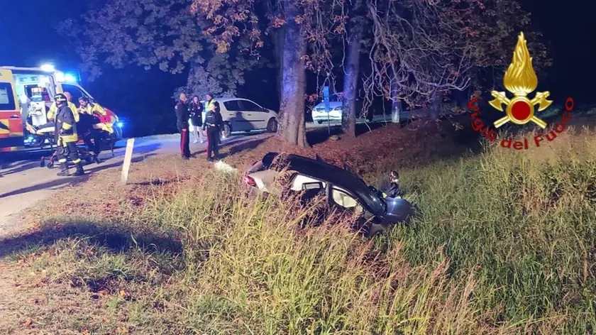 L’auto piombata nel canale a Oderzo