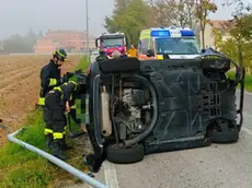 L'intervento dei vigili del fuoco a Breda di Piave
