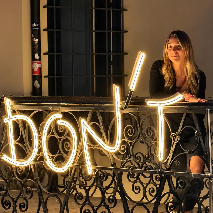 L'artista Alice Babolin in arte Aliteia (ph. Sharif)