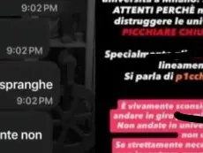 I messaggi di allerta che si sono diffusi nelle chat