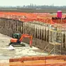 Il cantiere, fermo da mesi, della bretella ferroviaria per l’aeroporto Marco Polo di Venezia
