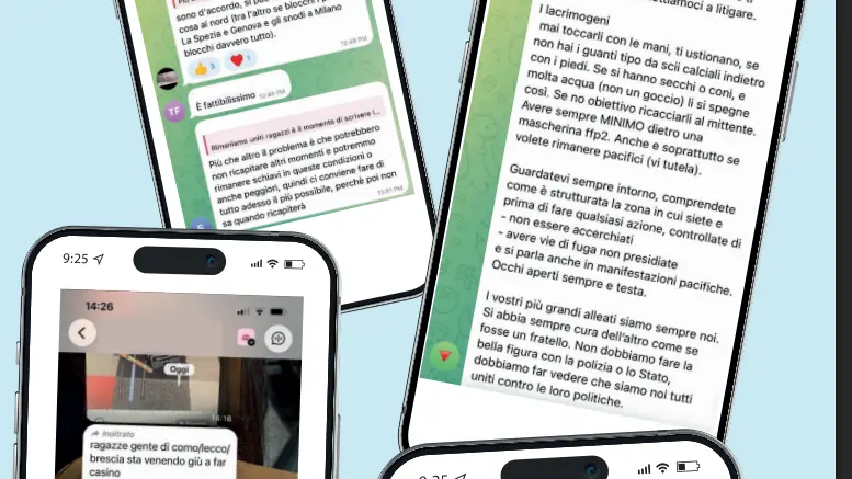 I messaggi che circolano nelle chat