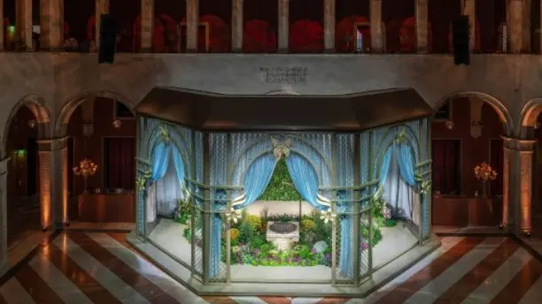 Il Fondaco dei Tedeschi durante l'evento di Tiffany