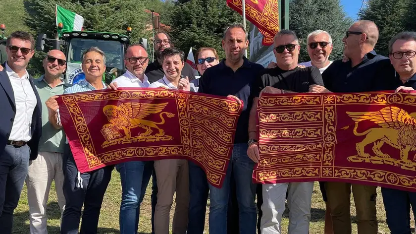 La foto pubblicata da Stefano Trubian e scattata a Pontida