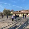 Giochi nel cortile della scuola paritaria Santa Maria delle Grazie di Preganziol