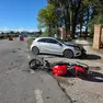 I mezzi coinvolti nell'incidente a Vedelago
