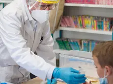 Un test diagnostico su un bambino