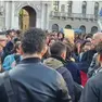 Gli studenti alla loggia del Consiglio a Padova