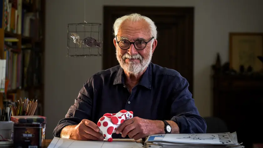Francesco Tullio Altan con la Pimpa