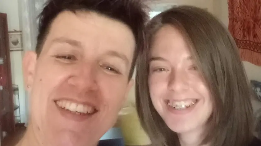 Diana Corò con la figlia Samantha, morta a 17 anni
