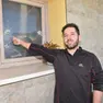 Andrea Carpenè mostra i segni del passaggio dei ladri