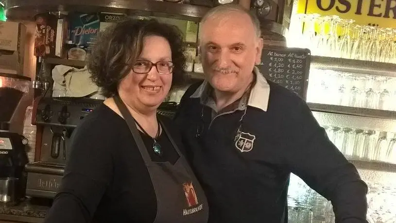 Lucia Bastarolo assieme al marito Orlando Milani