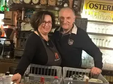 Lucia Bastarolo assieme al marito Orlando Milani