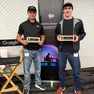 Alessandro Castellaro e Alberto Simonato alla consegna del Google Hackathon 2026