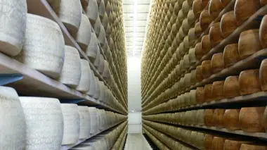 Forme di formaggio. A Borso due fratelli sono in lite per il nome del caseificio