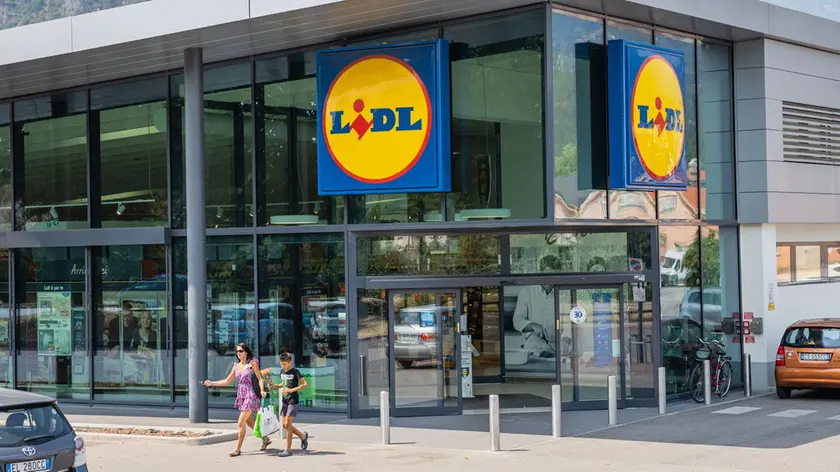 Il Lidl di via dei Cimbri, teatro del furto di venerdì pomeriggio