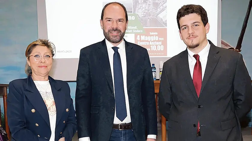 Da sinistra Giuliana Tochet, Davide Bortolato e Giacomo Nilandi