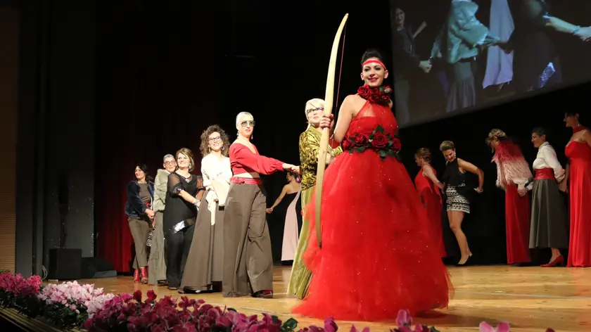 AGOSTINI AG.FOTOFILM ODERZO LA PREVENZIONE VA DI MODA AL CINEMA CRISTALLO, SFILATA DELLE MODELLE