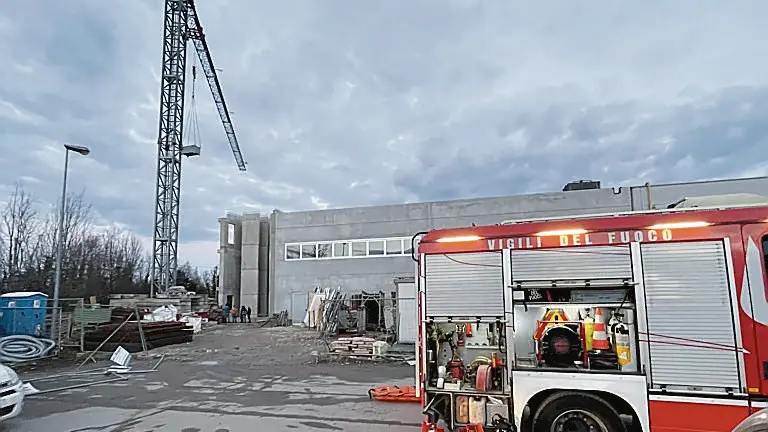 Vigili del fuoco in via Indipendenza a Spresiano