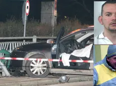 L'auto della rapina, in alto Casol e soitto Stacchio