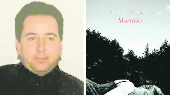 Franco Allegranzi e la copertina del suo "Martirio"