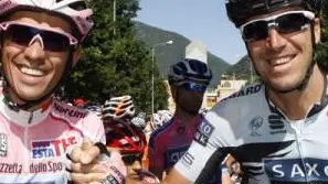 ptosatto e contadorbr mce_bogus= - SCUDIERO Matteo Tosatto con il capitano della Saxo Alberto Contador