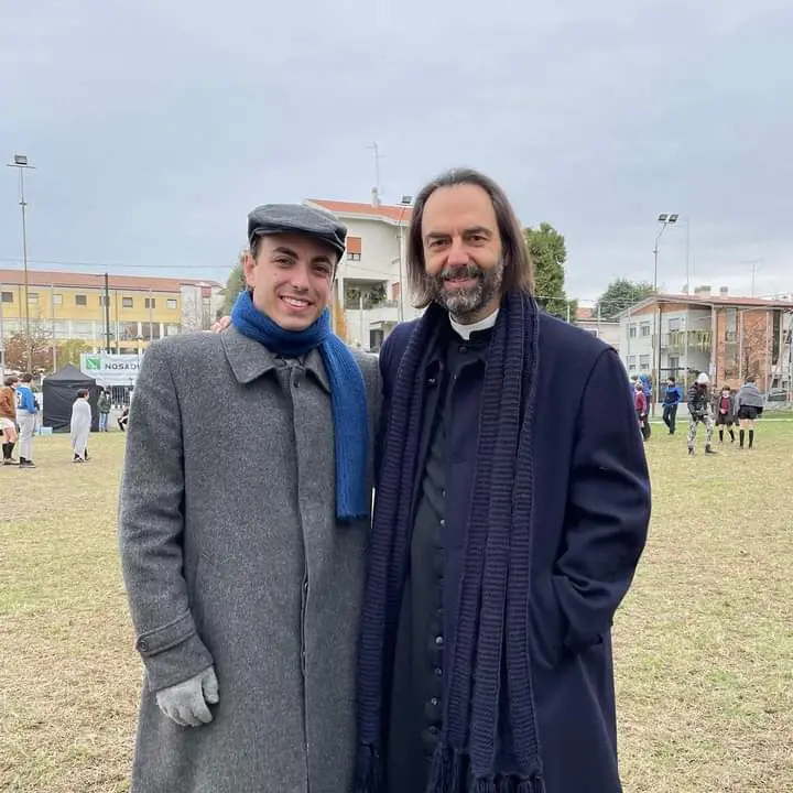 Marco Sartorello con Neri Marcorè