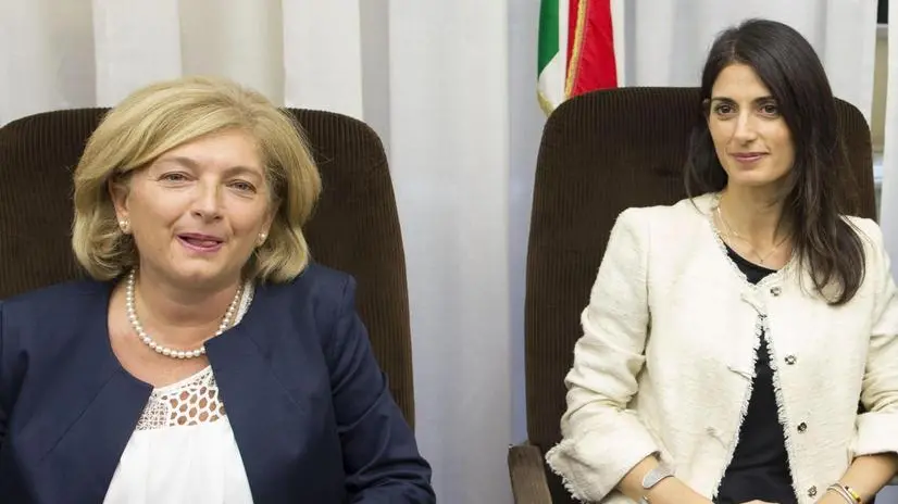 Paola Muraro con Virginia Raggi