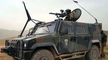 Un blindato lince usato per la missione in Afganistan