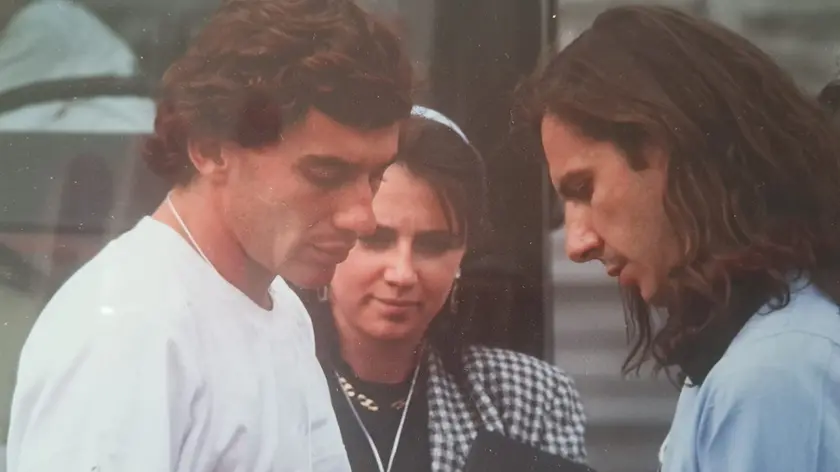 Ayrton Senna con Giorgio Terruzzi