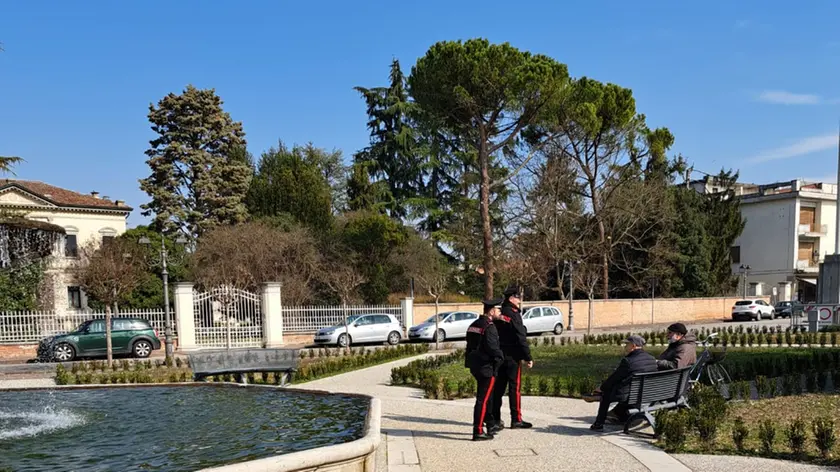 I controlli dei carabinieri a Ponte di Piave
