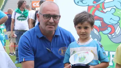 PASSERINI AG.FOTOFILM TREVISO TORNEO PUFFIAMOCI NEL RUGBY ALLO STADIO MONIGO PREMIAZIONI, IN FOTO I PREMIATI UNDER 6