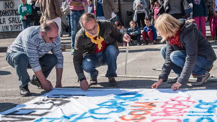 Allegranzi Orsago protesta no pirogas