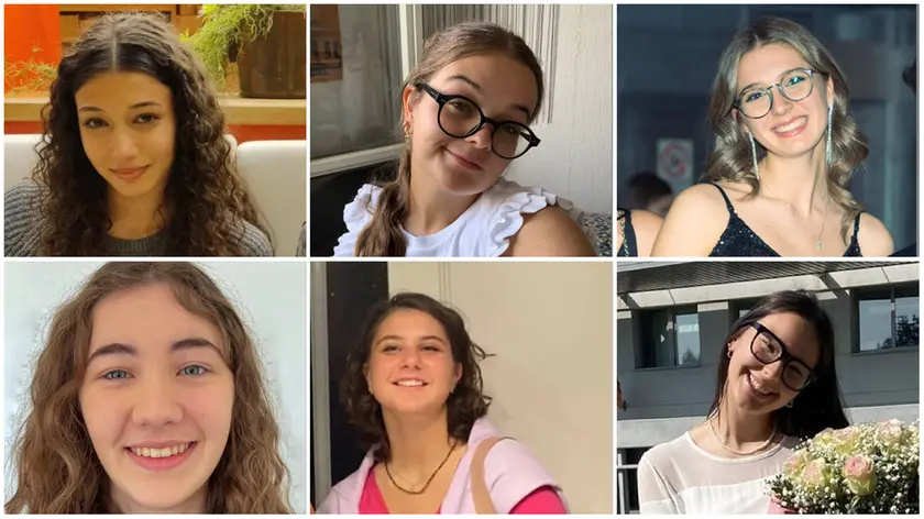 Dall'alto a sinistra, in senso orario: Giada Abdel Samad, Laura Breda, Elisa Miraval, Teresa Dassie, Erica Possamai, Alessia Pasin
