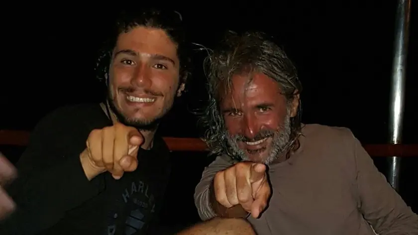 Andrea Antonello con il papà Franco