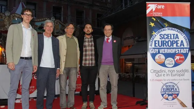 AGOSTINI TREVISO comizio in p. dei signori lista fermare il declino-scelta eurpea