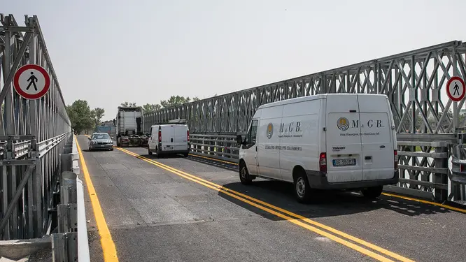 Allegranzi Ponte della priuna Viabilità sul tragitto provvisorio