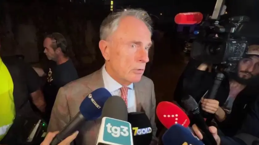 Il procuratore capo di Venezia Bruno Cherchi sul luogo della strage (foto Pòrcile)