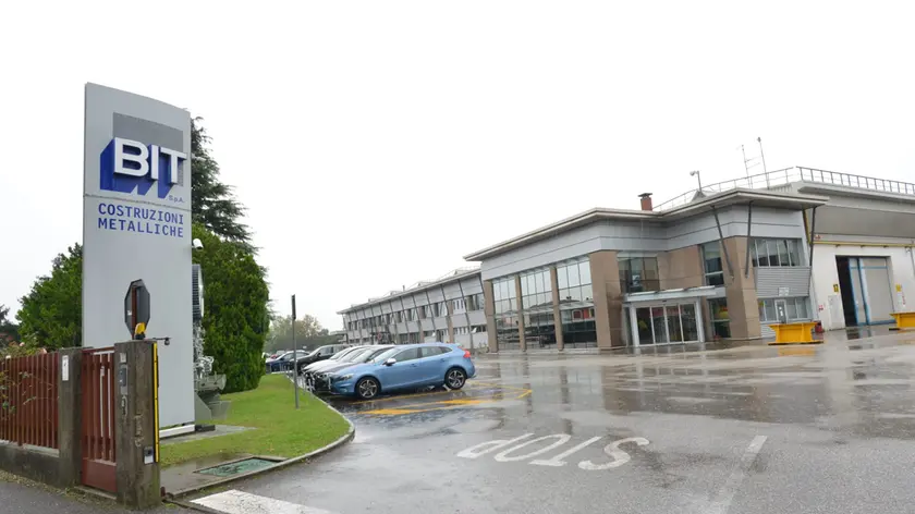La sede della Bit Spa a Cordignano dove è avvenuto l'incidente (foto Cavicchi/Macca)