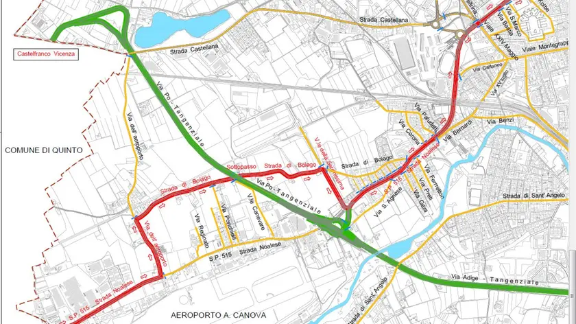 La mappa dei divieti: in rosso il tragitto dei corridori