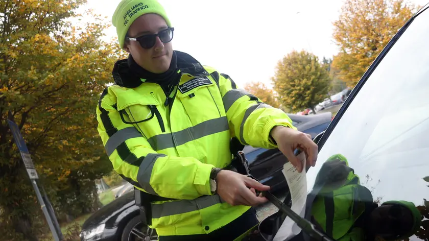 Un ausiliario del traffico di Treviso