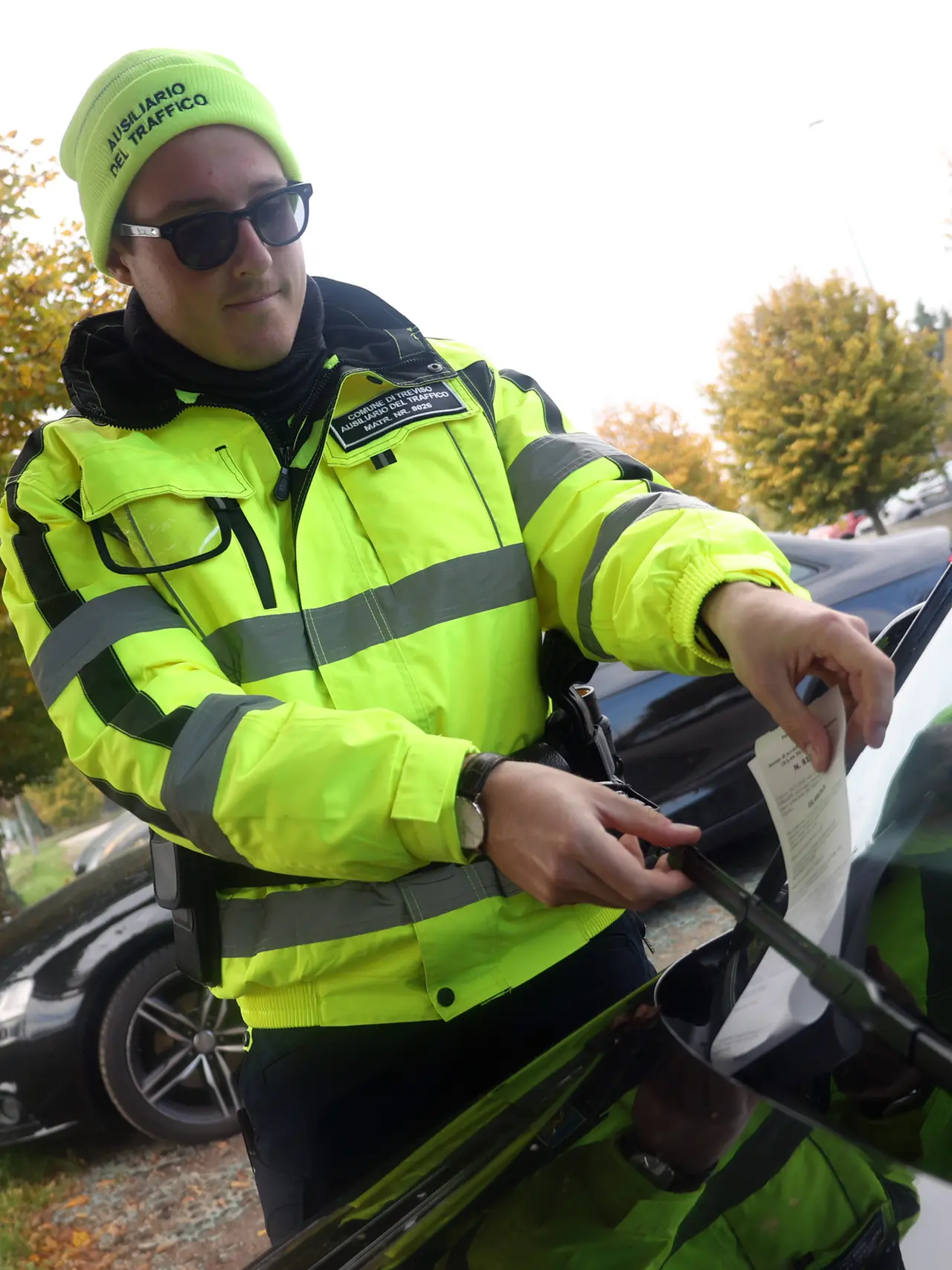 Un ausiliario del traffico di Treviso