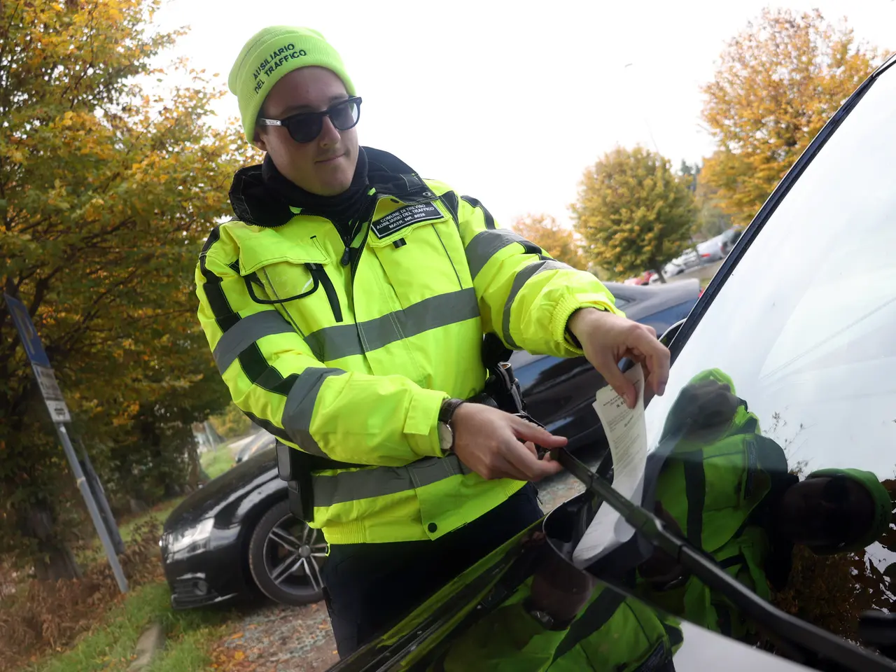 Un ausiliario del traffico di Treviso