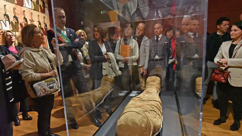La vernice della mostra sull'Antico Egitto a Conegliano curata dall’egittologa Maria Cristina Guidotti e organizzata da Artika