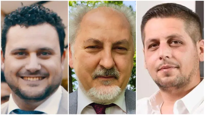 I candidati Alessandro Mazzochel, Fausto Gottardo e Andrea Maccari