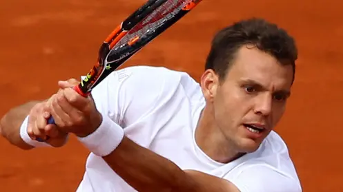 PAUL-HENRI MATTIEU (FRA) TENNIS - FRENCH OPEN 2015 - ATP / WTA / ITF / GRAND SLAM - Stade Roland Garros - Paris - Ile-de-France - France - 25 May 2015.