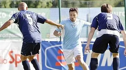 AURONZO DI CADORE (BELLUNO) 21/07/2011 CALCIO - RITIRO LAZIO 2012 - AMICHEVOLI PRE CAMPIONATO LAZIO - MONTEBELLUNA MAURO ZARATE FOTO ROBERTO BREGANI - FOTOPRESS - lazio - montebelluna - fotografo: FABRIZIO TERRUSO - FOTOPRESS
