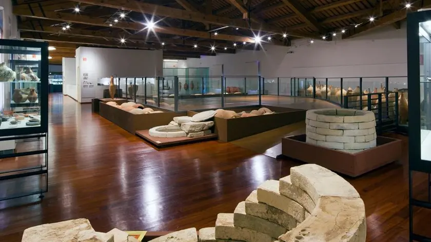 La sala delle anfore del Museo Eno Bellis, una delle attrazioni turistiche di Oderzo