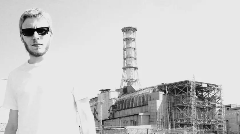 Matteo Benussi a Chernobyl durante uno dei suoi viaggi