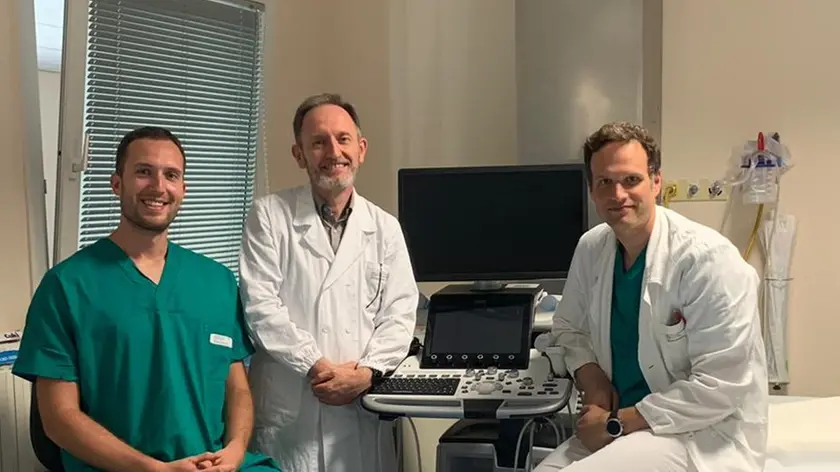 L’équipe multidisciplinare di Medicina e terapia del dolore e radiologia del Ca’ Foncello di Treviso